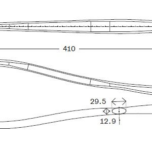 DEDACCIAI CHAIN STAY DR-01 22.2*.9/.7/.9 DISK 3-BEND